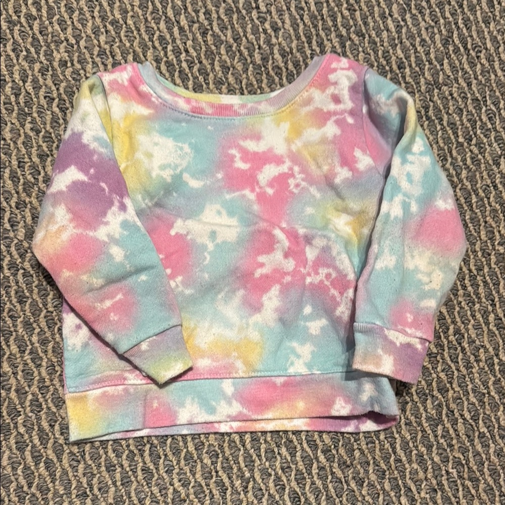 Garanimals Pink and Blue Tie-Dye Hoodie